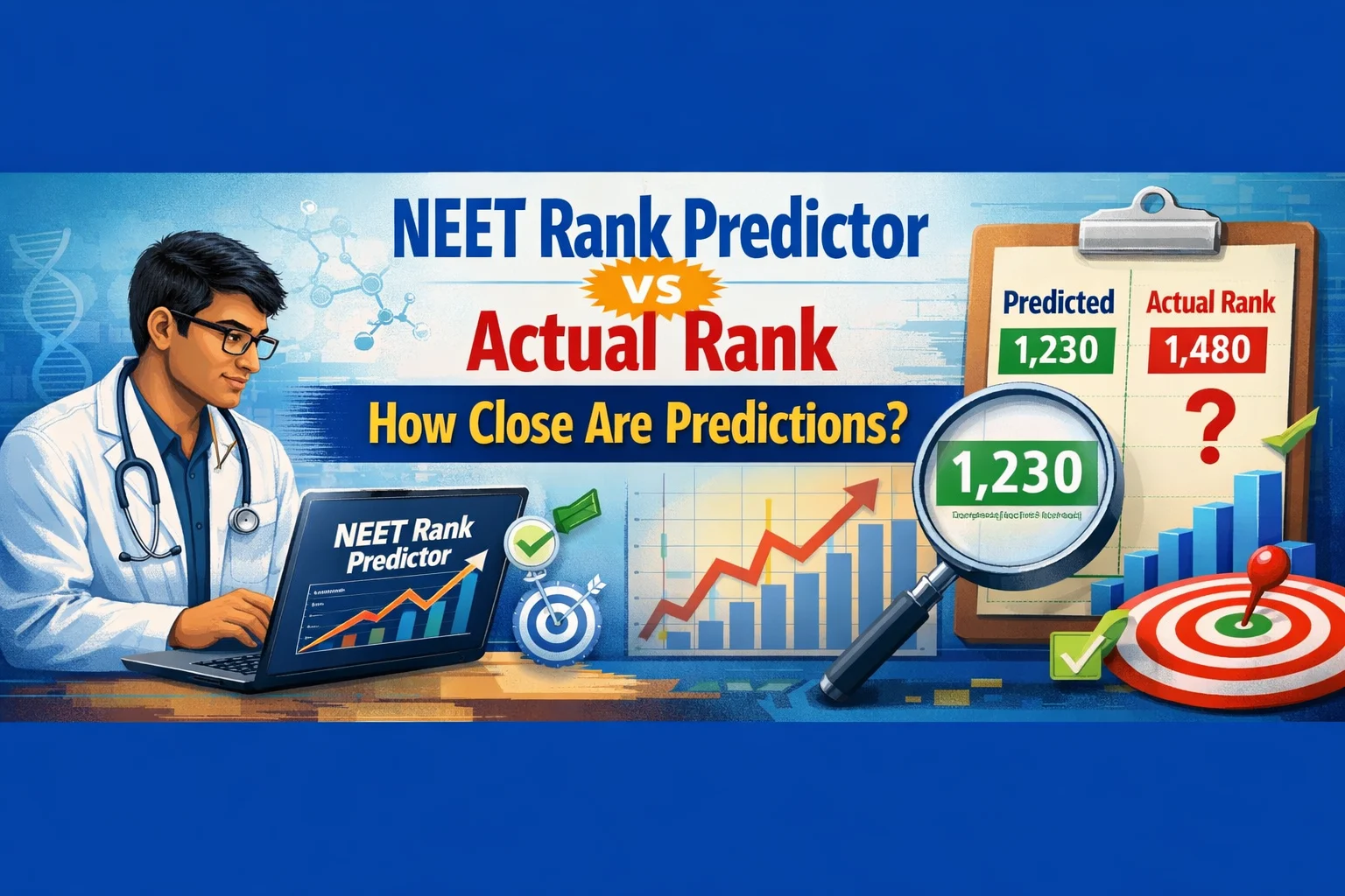How Close Are NEET Rank Predictions to Actual Ranks?